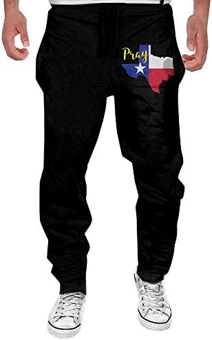 XDR Fashion Pray For Texas Exerciseholiday Workout Pant For Men Black M