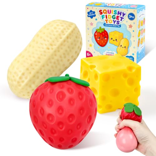 Chris W Squeeze Toys 3 Pack Strawberry Peanut