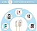 iPhone Charging Wire, MarchPower 2 Pack 10ft Extra Long Nylon Braided USB Cord Charging Cable For iPhone SE 6s 6s plus 6 Plus 6 iPhone 5 5C 5S iPad Air Mini Mini2 iPad 4 iPod 5 and iPod 7 (Gold)