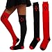 MISTY STORY Women's Fashion Sexy Harley Style Over The Knee Socks Girl Cute Halloween Knitted Cotton Long Stockings