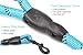 BAAPET 2 Packs 5/6 FT Dog Leash with Comfortable Padded Handle and Highly Reflective Threads Dog Leashes for Small Medium and Large Dogs (5FT-1/2'', Black+Blue)