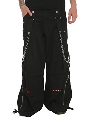 Tripp Dark Street Black And Red Rough And Ready Zip-Off Pants