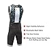 KONA Mens Assault Triathlon Race Suit - Sleeveless Skinsuit Padded Cycling Tri Suit for Swim Bike Run(Black, L)