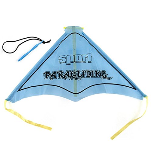 Inverlee Kids Paragliding Flying Hang Glider Set Launch Catapult Slingshot Outdoor Toy (Blue)