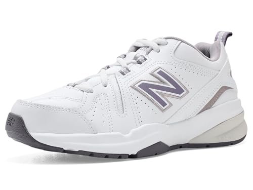 New Balance Women's WX608V5 Cross Trainer, Nb 102 White/Candied Violet, 7 W