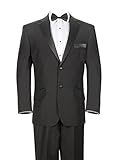 Modern Fit Black Tuxedo Suit