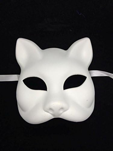 Jabbawockeez Style Venetian Masquerade White Cat Face Mask