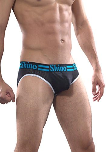 EUROUS Men's Breathable Mesh Briefs Underwear with Elastic Waistband