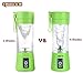 ZOCYE Juicer Blender For Shakes And Smoothies Personal Blender Bottle Smoothie Blender USB Rechargeable For Travel Beach 380ml