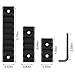 THEMONG yinat FENSICON M-Lok Picatinny Rail, 3-Slot 5-Slot 9-Slot Aluminum Picatinny Rails Section for M LOK Compatible Systems with 6 T-Nuts &