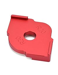 Plantillas de aluminio de aleación de espuma para radios de mesa Quick Jig Router Bit para rutar esquinas redondeadas R10 R15 R20 R30, juego de 2
