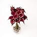FRP Flowers 20 PCS Real Touch Calla Lily Latex Flowers for Artificial Floral Arrangements, Bridal Bouquets, and Home Decor (Burgundy Wine)
