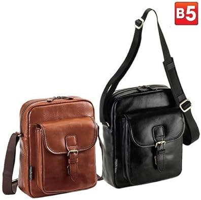Amazon 本革 ショルダーバッグ メンズ 日本製 豊岡製鞄 B5 21cm レザー 牛革 オイルヌメ革 チョコ ショルダーバッグ