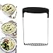 MarxHousehold Kitchen Utensils Stainless Steel Potato Masher, Potato Ricer, Food Grade for Smooth Mashed Potatoes, Cauliflower, Vegetables and Fruits With Ergonomic Horizontal Handle