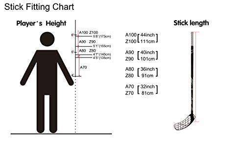 ACCUFLI Floorball Sticks AirTek A70 (Teal-Left Handed) - Thumbnail 6