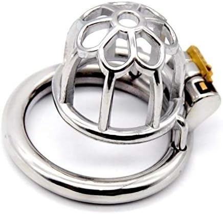 Bondage Masters Surgical Grade Stainless Steel Male Chastity Device, Ultra Short with 50 mm Ring, Silver - Image 5