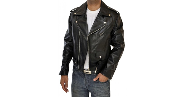 Amazon.com: DashX Arnold Schwarzenegger Terminator - Chaqueta de piel,  Negro, XXL : Ropa, Zapatos y Joyería