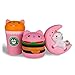 WATINC Kawaii Jumbo Pink coffee cat 3Pcs Squishy Slow Rising Sweet Scented Vent Charms Kid Toy Hand Toy, Stress Relief Toy, decorative props Doll Gift Fun Large (Pink coffee cat 3Pcs)