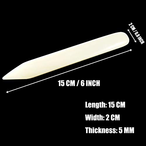 Real Bone Folder Paper Creaser Bookbinding Tool Scoring Kit for Paper Crafting/Card Making/Scrapbooking / Origami Projects and Leather Crafts