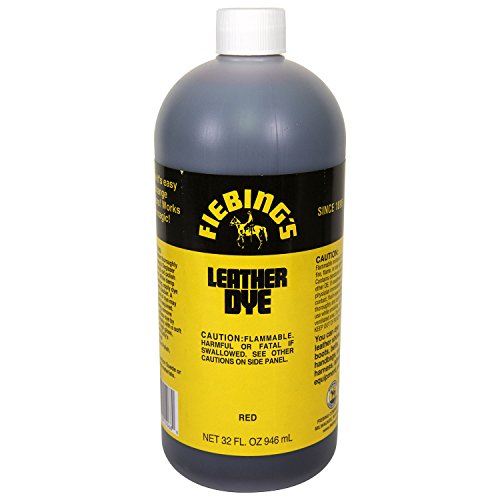 Fiebing's FILDYE68P032Z Leather Dye - Red, 32 oz