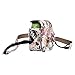 Yoption Instant Camera Case Compatible with Instax Mini 12/11/9/8/8+, PU Leather Camera Bag with Pocket and Adjustable Shoulder Strap (Vintage Rose)