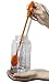 Harmony N More Silicone Bottle Brush Water Bottle Brush Cleaner for Washing Narrow Neck Containers, Vacuum Sports Bottle, Tumblers, Flask, Vase and Glassware Flexible Bottle Brush (Orange)