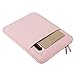MOSISO Laptop Sleeve Bag Only Compatible with MacBook 12 inch with Retina Display A1534 2017/2016/2015 Release, Polyester Vertical Case with Pocket, Pink