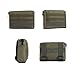 Iniftyle MOLLE Pouches - Compact Water-Resistant Multi-Purpose Tactical EDC Utility Gadget Gear Hanging Waist Bags(Horizontal Rectangle Pouch,Green)