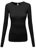 MBE Women's Lightweight Daily Casual Basic Long Sleeve Tee