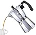 Alpha Coffee 6-Cup Stovetop Espresso Maker Moka Pot With Extra Large Handle To Prevent Burns