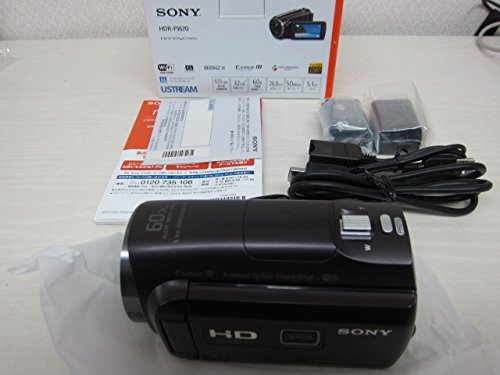SONY HD Camcorder Handycam HDR-PJ670 Bordeaux Brown 30x Optical | eBay