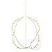 Unicra Wedding Head Chain Jewelry Bridal Hair Accessories for Party and Evening Gold Decorative Headbands for Women and Girls