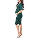 Mother Bee Maternity Ruched Bodycon Maternity Dress for Baby Shower or Casual Wear – Made in USA (HunterBR, Medium)