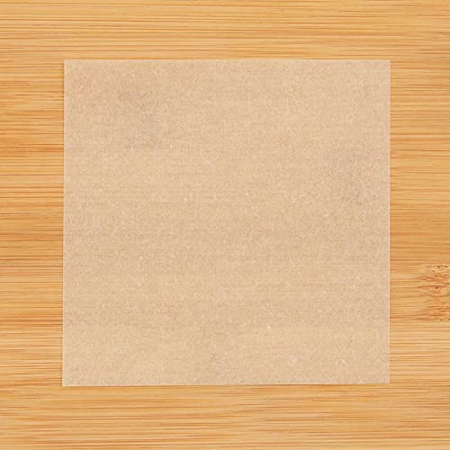 1000 Sheets Precut 4x4 Parchment Paper Squares, Bulk Brown Unbleached