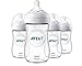 Philips Avent Natural Baby Bottle, Clear, 9oz, 4pk, SCF013/47 primary