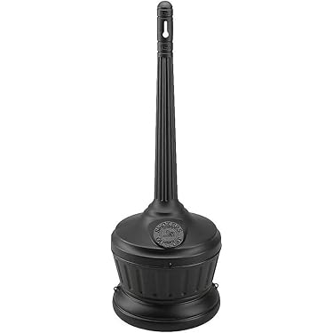 cigarette receptacle near me VEVOR Butt Receptacle, Weatherproof Cigarette Butt Container, Black, Stainless Steel, Freestanding, Outdoor Ashtray SYYHTLSKZFTTQ80S0V0 loose tobacco pouches Amazon Best Sellers: Best Commercial