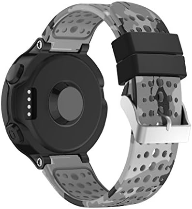 Compatible Garmin Forerunner 235 Strap, Soft Silicone Replacement Special camouflage design Bracelet Watch Band Strap for Garmin Forerunner 235/230/630/220/620/735 GPS Running Watch, including Tools