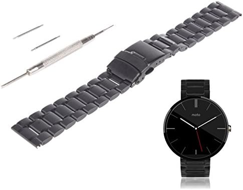 VIMVIP 22 mm acero inoxidable correa de banda de reloj de pulsera ...