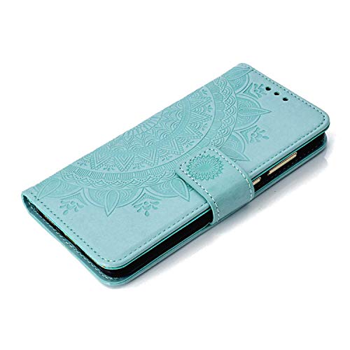 Case Huawei P8 Lite 2017, Bear Village PU Leather Embossed Design Case with Card Holder and ID Slot, Wallet Flip Stand Cover for Huawei P8 Lite 2017 (#2 Green) - Thumbnail 3