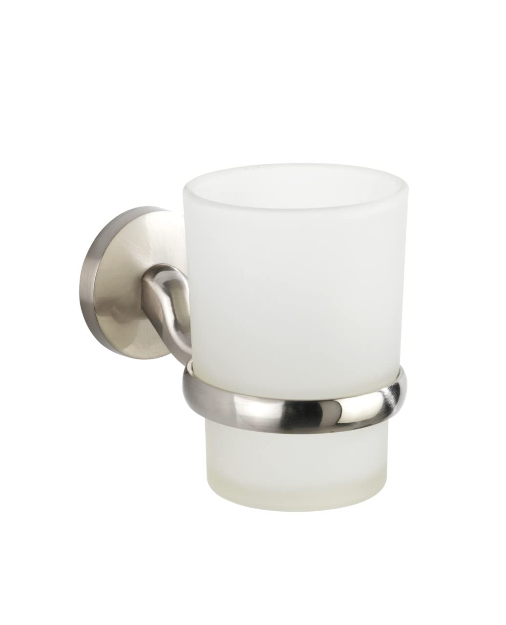 WENKO Cuba Matt Toothbrush Holder for Toothbrush and Toothpaste, Die-Cast Zinc, 7 x 9.5 x 11.5 cm, Matt
