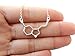 Happiness Serotonin Molecule Necklace For Women, Happy Serotonin Necklace, Science Jewelry For Women, Ideal Necklaces For Teacher, Professor, Chemistry Grad, And Science Lovers (Rose Gold)
