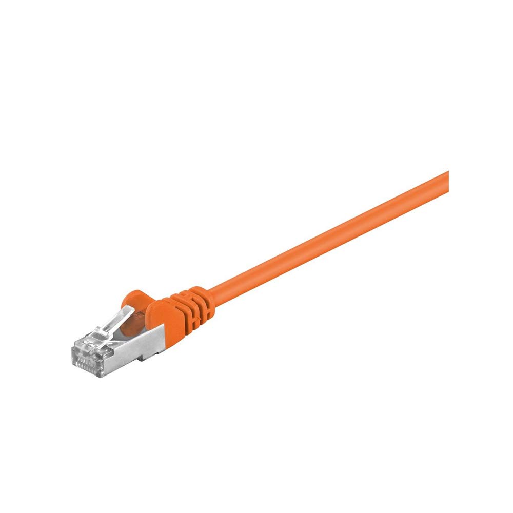 Goobay 93447 CAT 5e Patch Cable, SF/UTP, Orange, 15m Length