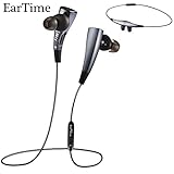 EarTime G11 Bluetooth 4.1 Stereo Headphones Wireless Lightweight Sports Headset In-Ear Volume Control Noise Cancelling Earbuds for iPhone6,iphone7,SE,iPad,LG,Samsung and Android Smartphones