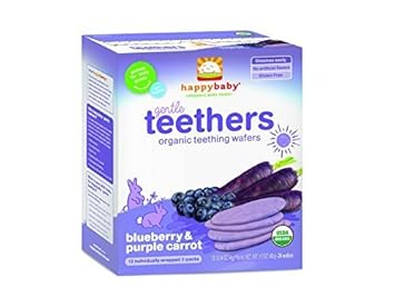 happy baby gentle teethers organic teething wafers