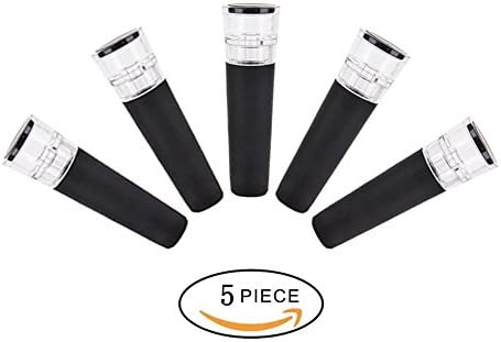 Vacuum Wine Stopper Bottle Preserver-FEIYAR 5 Pack Vacuum Sealed Champagne Stopper Cork Air Sealer Plug