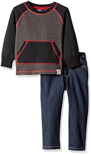 American Hawk Boys' 2 Piece French Terry Top and Jean Set (More Styles Available)