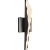 Kuzco Lighting Tachi 15" Wall Sconce | Urban Bronze Finish | Frosted Acrylic Light Diffuser | Modern LED Up or Down Vanity or