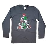 Long-Sleeve Chalkboard Christmas Charcoal T-Shirt - Tees2urdoor