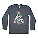 Long-Sleeve Chalkboard Christmas Charcoal T-Shirt - Tees2urdoor