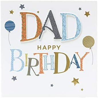 Amazon Com Dad Birthday Card Happy Birthday Dad Card